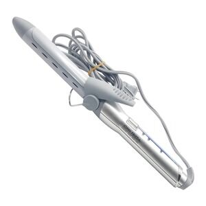 John Frieda JFC8 1" Curling Iron Digital Ceramic Styling Wand Silver